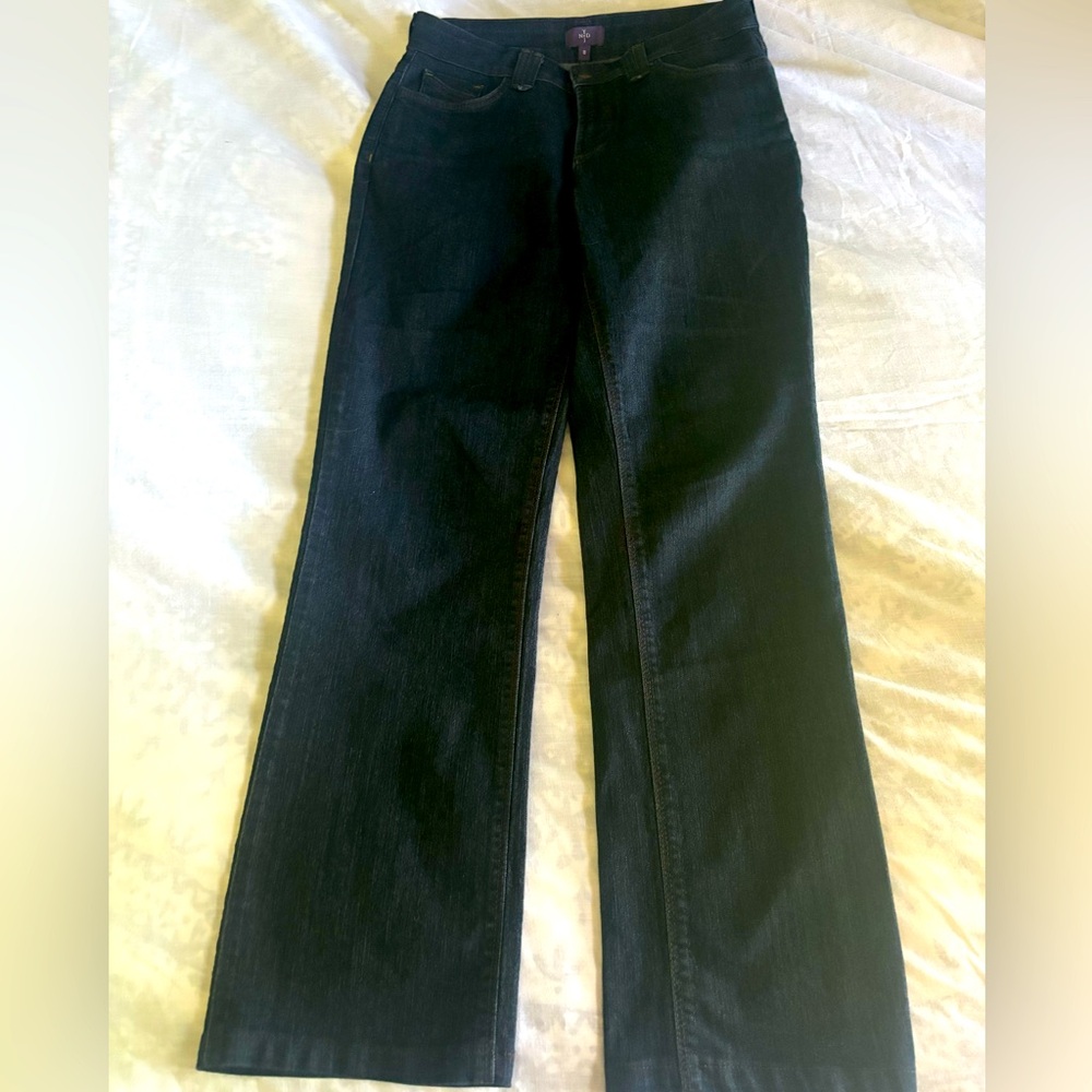 NYDJ size 8 jeans dark wash straight leg Not Your Daughters Jeans